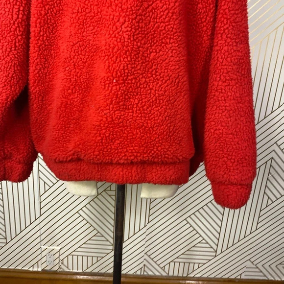 I.AM.GIA Pixie Teddy Coat Red Sherpa Fleece - Picture 10 of 12